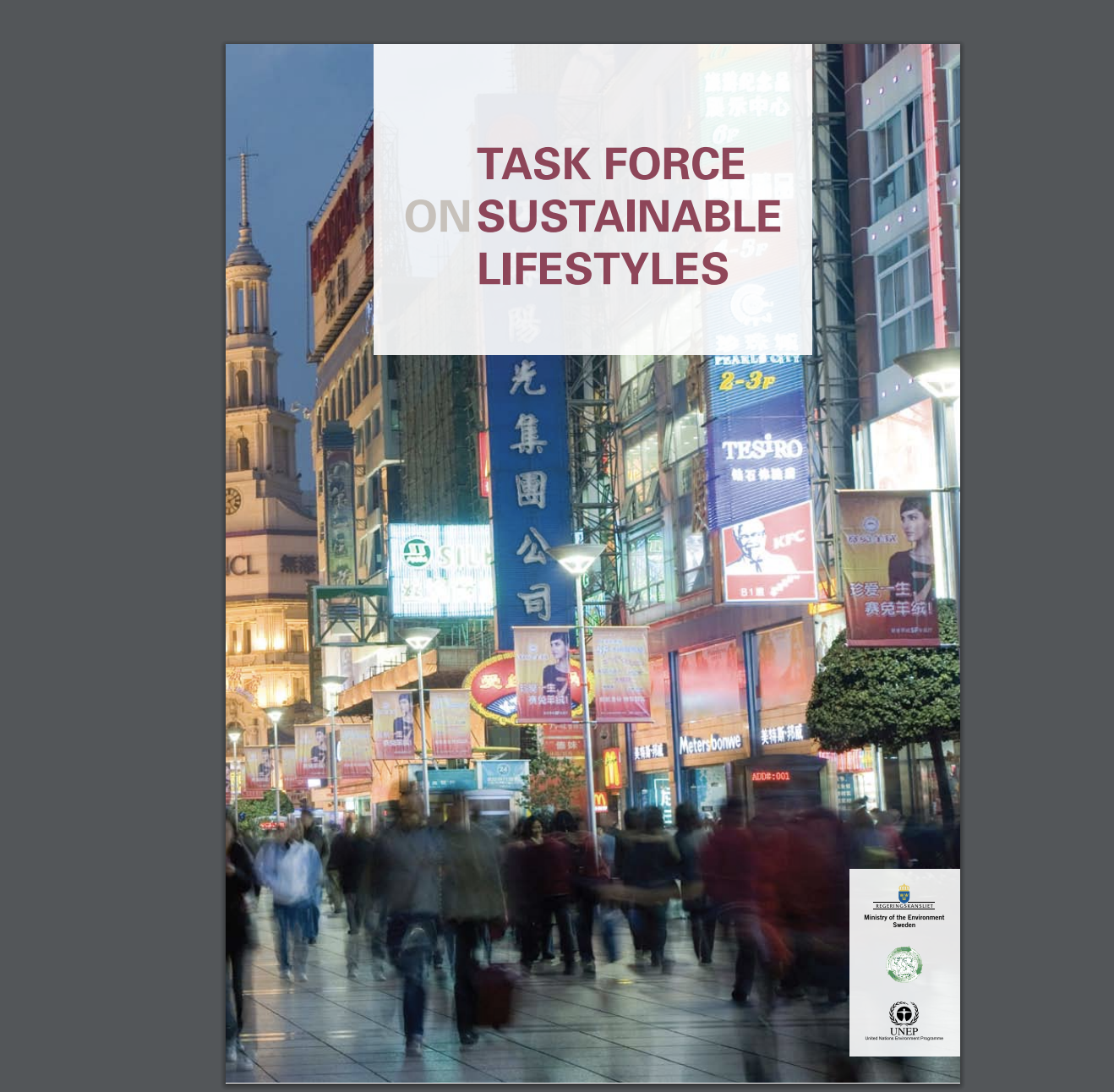 Task force on sustainable lifestyles